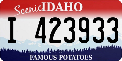 ID license plate I423933