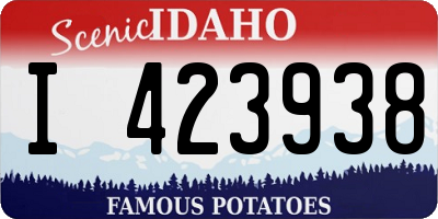 ID license plate I423938