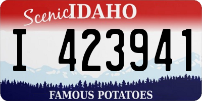 ID license plate I423941