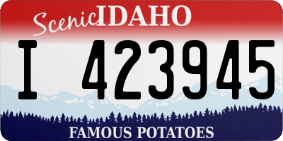 ID license plate I423945