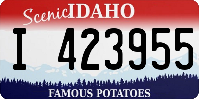 ID license plate I423955