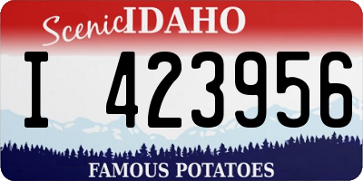 ID license plate I423956