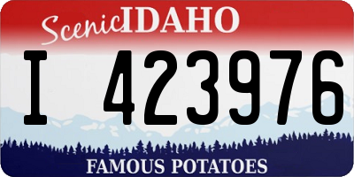 ID license plate I423976