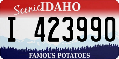 ID license plate I423990