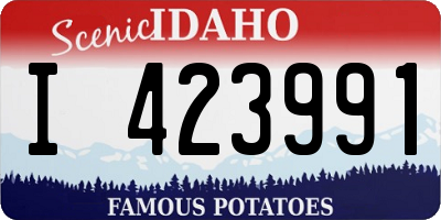 ID license plate I423991