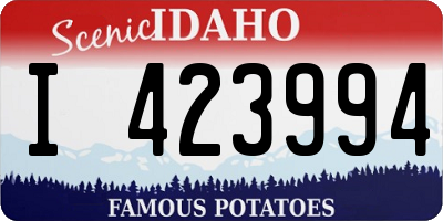 ID license plate I423994