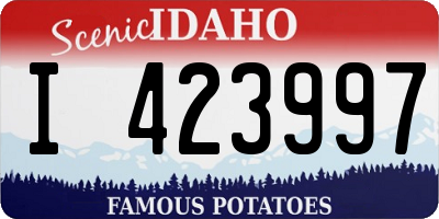 ID license plate I423997