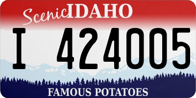 ID license plate I424005