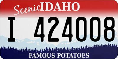 ID license plate I424008