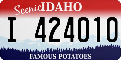ID license plate I424010