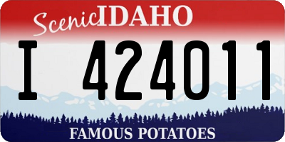 ID license plate I424011
