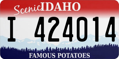 ID license plate I424014
