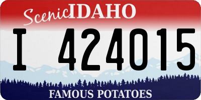 ID license plate I424015