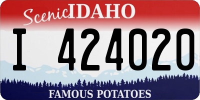 ID license plate I424020