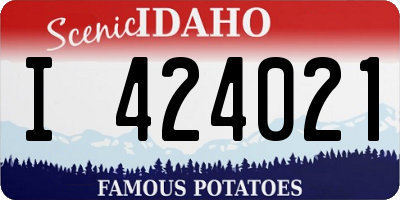 ID license plate I424021