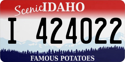 ID license plate I424022