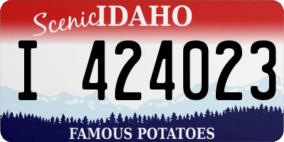 ID license plate I424023
