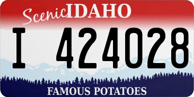 ID license plate I424028