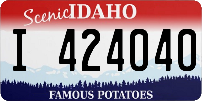 ID license plate I424040