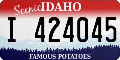 ID license plate I424045
