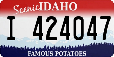 ID license plate I424047