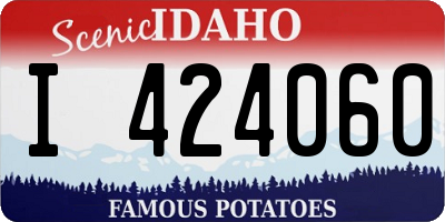 ID license plate I424060