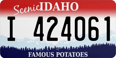 ID license plate I424061
