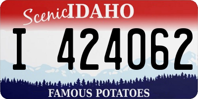 ID license plate I424062