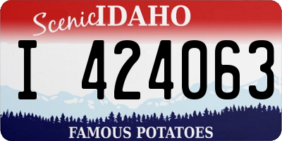 ID license plate I424063