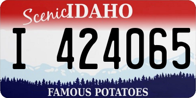 ID license plate I424065
