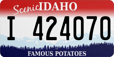 ID license plate I424070