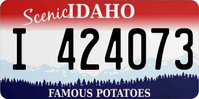 ID license plate I424073