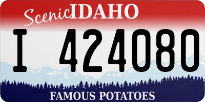 ID license plate I424080