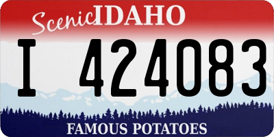 ID license plate I424083