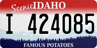 ID license plate I424085