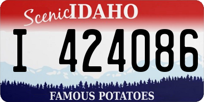 ID license plate I424086