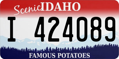 ID license plate I424089