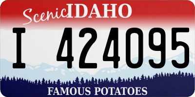 ID license plate I424095