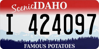 ID license plate I424097