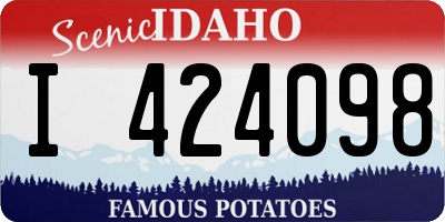 ID license plate I424098
