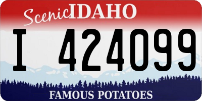 ID license plate I424099