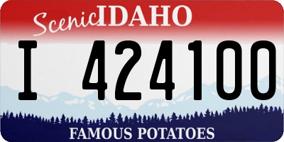 ID license plate I424100