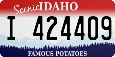 ID license plate I424409