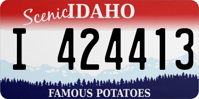 ID license plate I424413