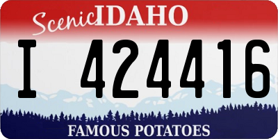 ID license plate I424416