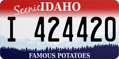 ID license plate I424420
