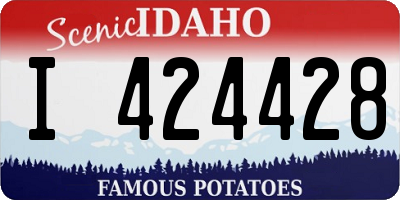 ID license plate I424428