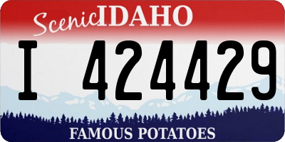 ID license plate I424429