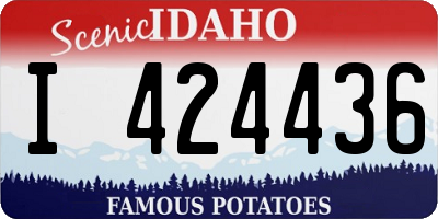 ID license plate I424436