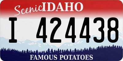 ID license plate I424438